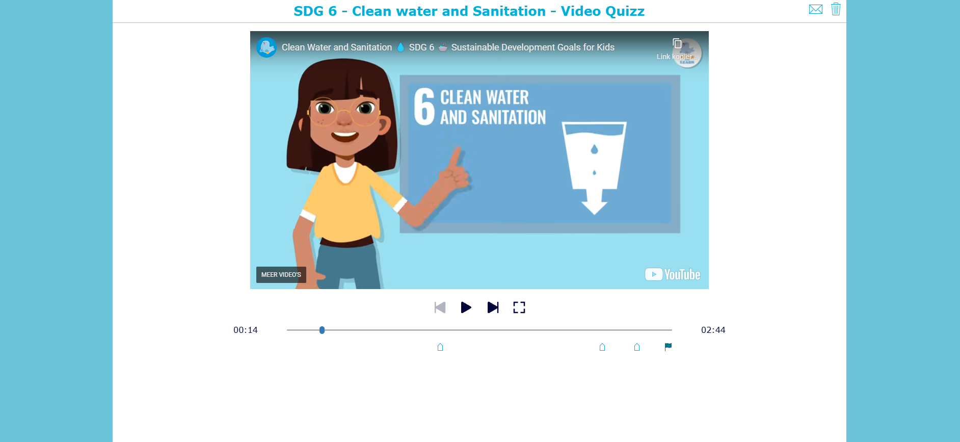 SDG 6 - Clean Water and Sanitation Video Quizz