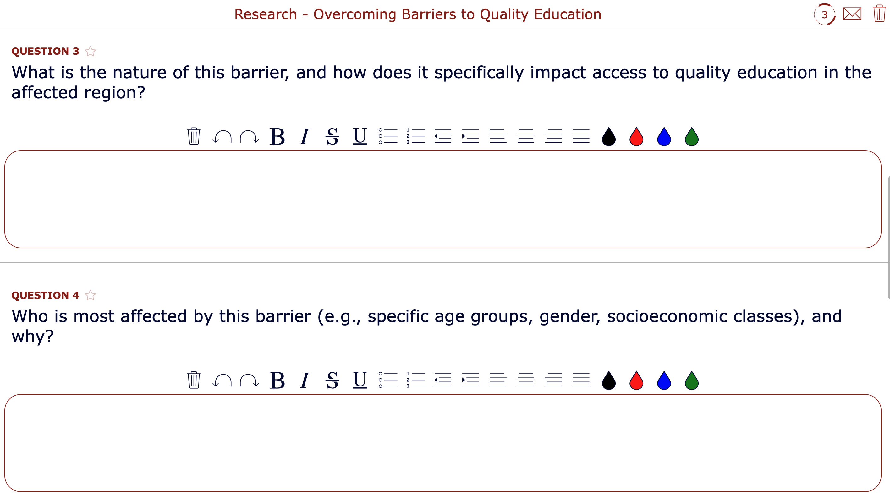 Research for solutions - Barriers to quality education lesson plan for SDG 4