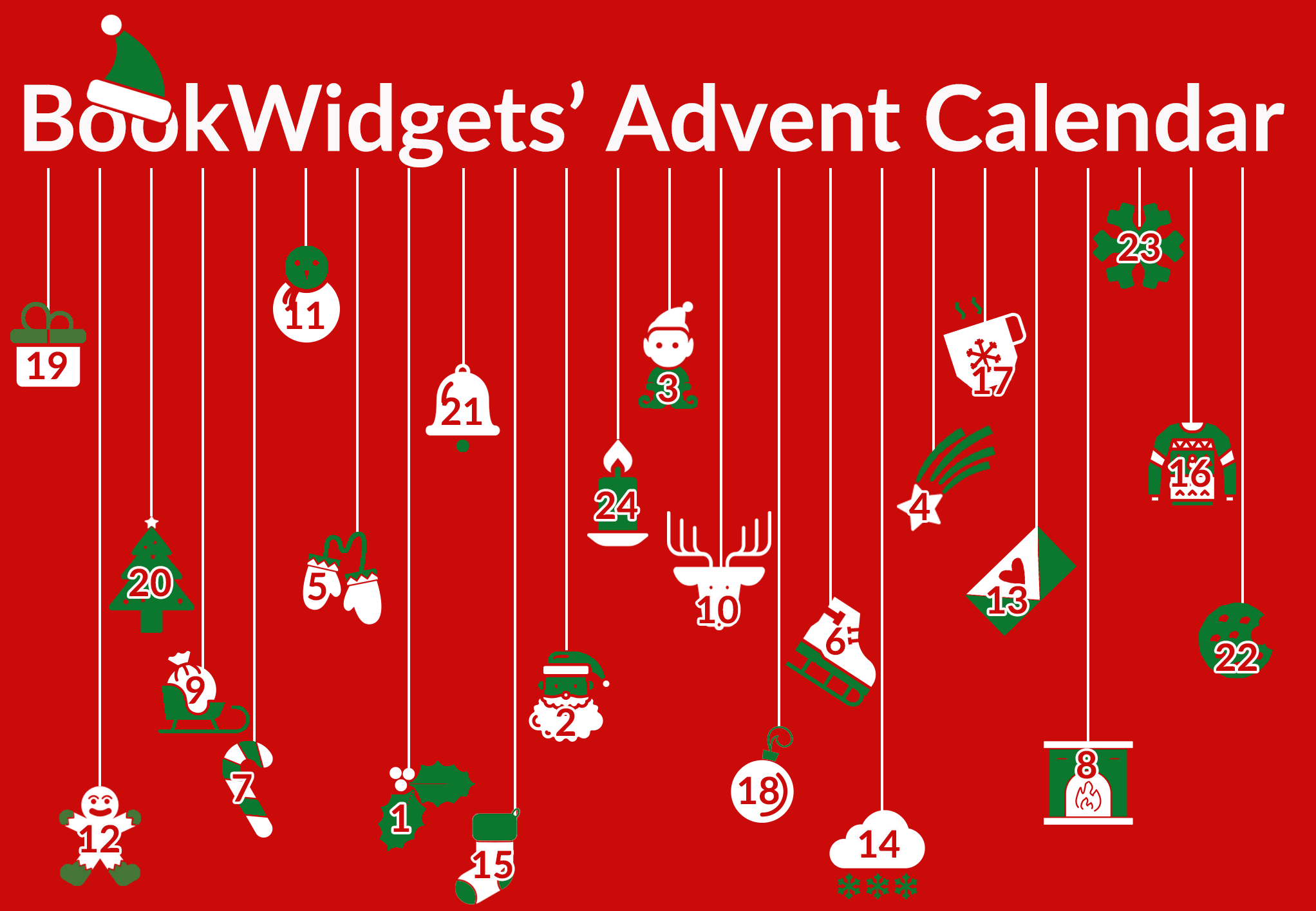 BookWidgets' Classroom Advent calendar