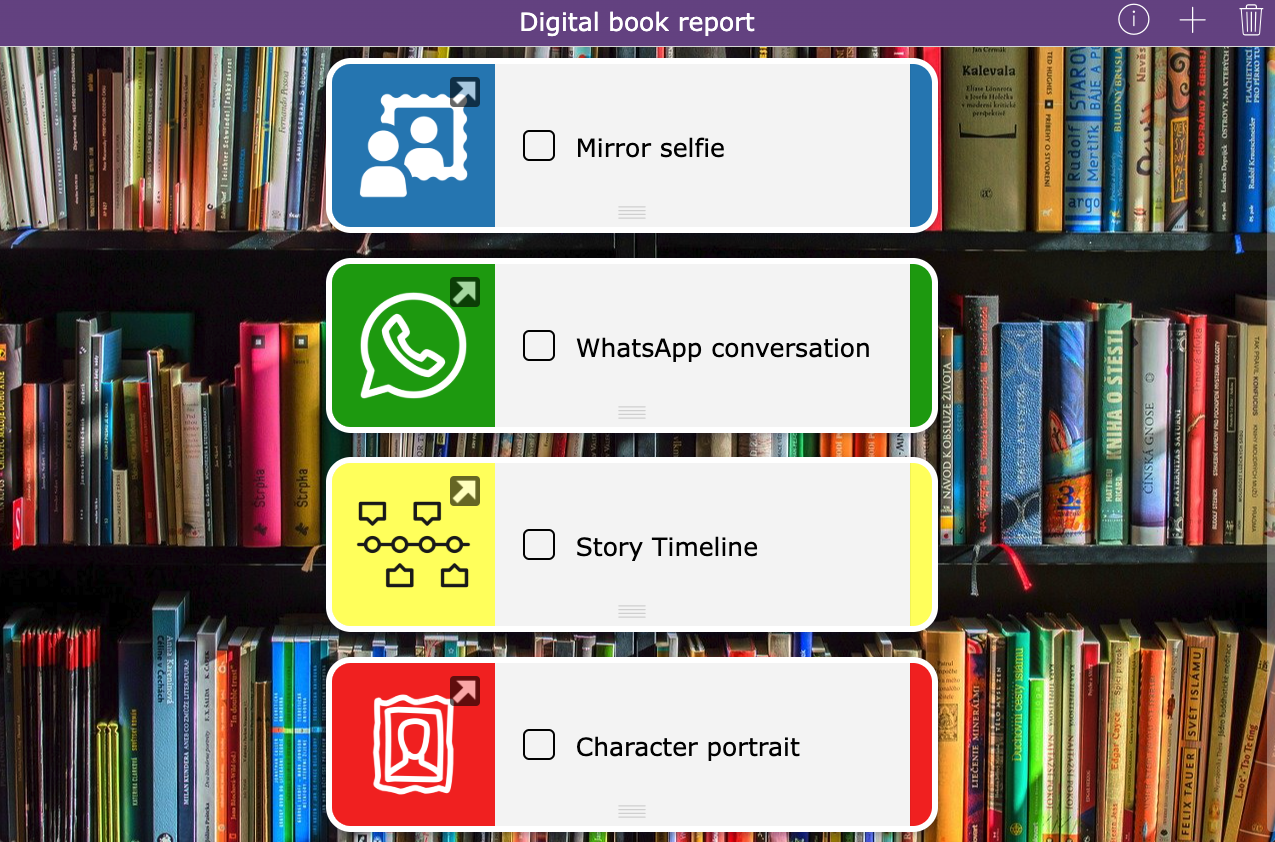 Digital Book reports - Themed lesson plan for teaching languages
