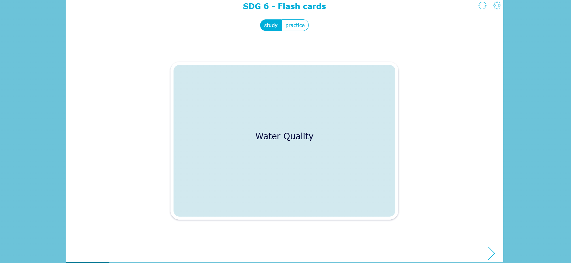 SDG 6 Flash Cards