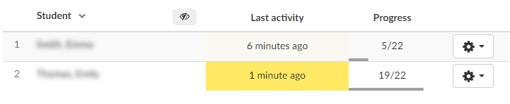 Live widget leaderboard showing word search results