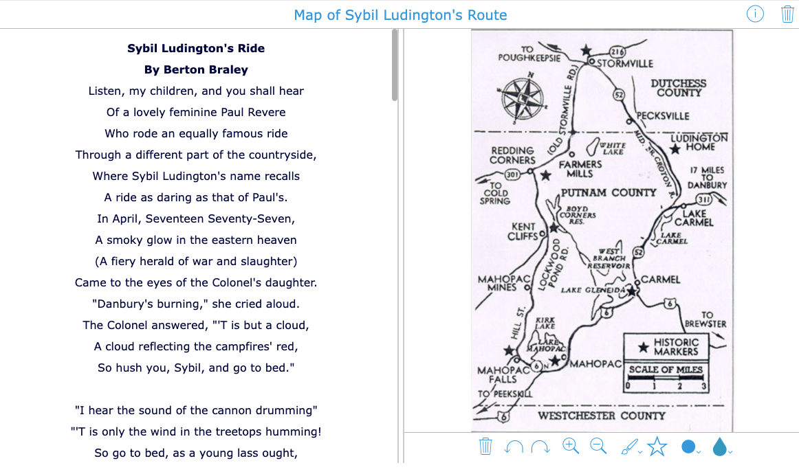 Cross-curricular activity combining American Revolution history with poetry