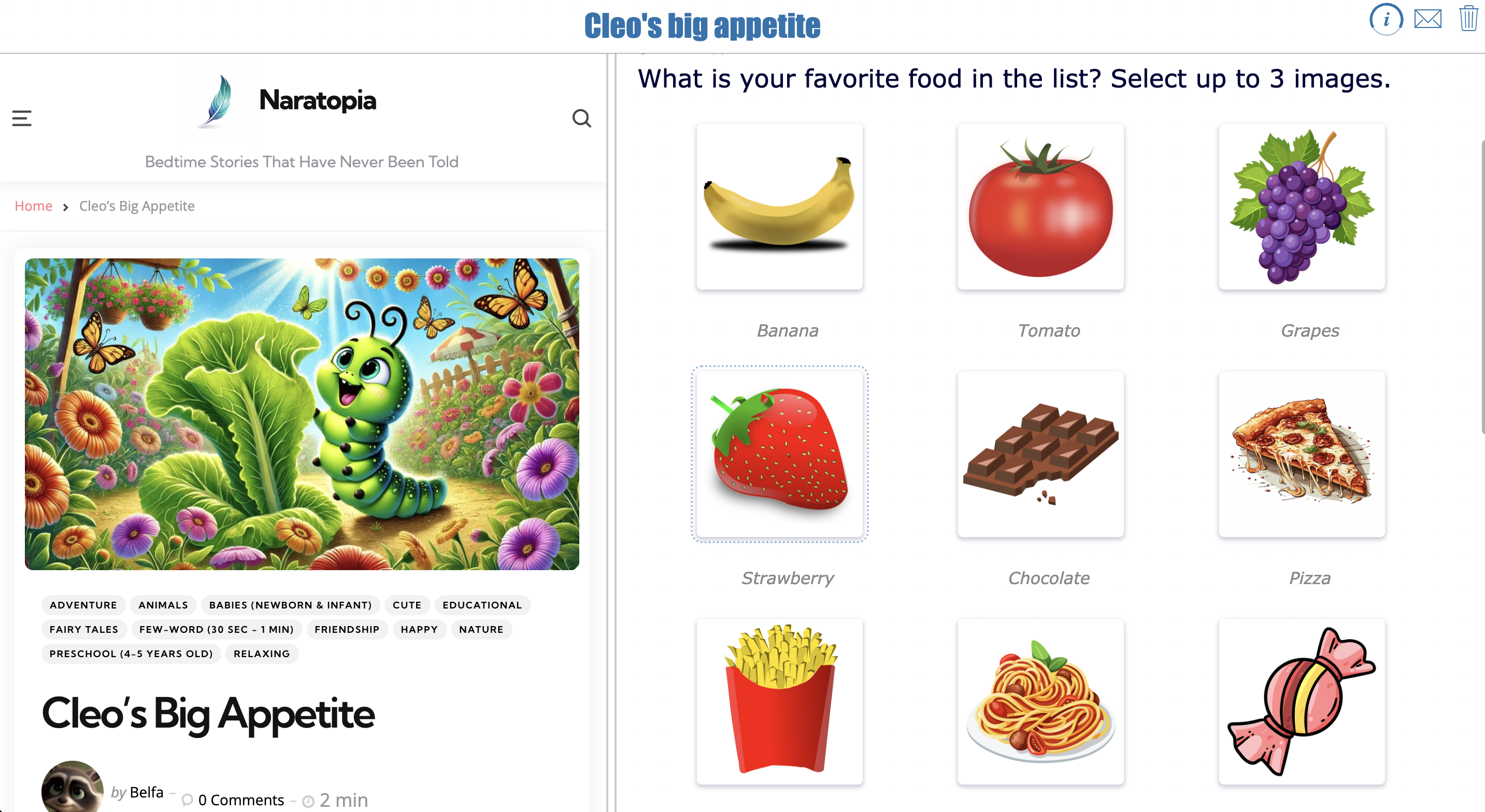 Digital reading comprehension lesson