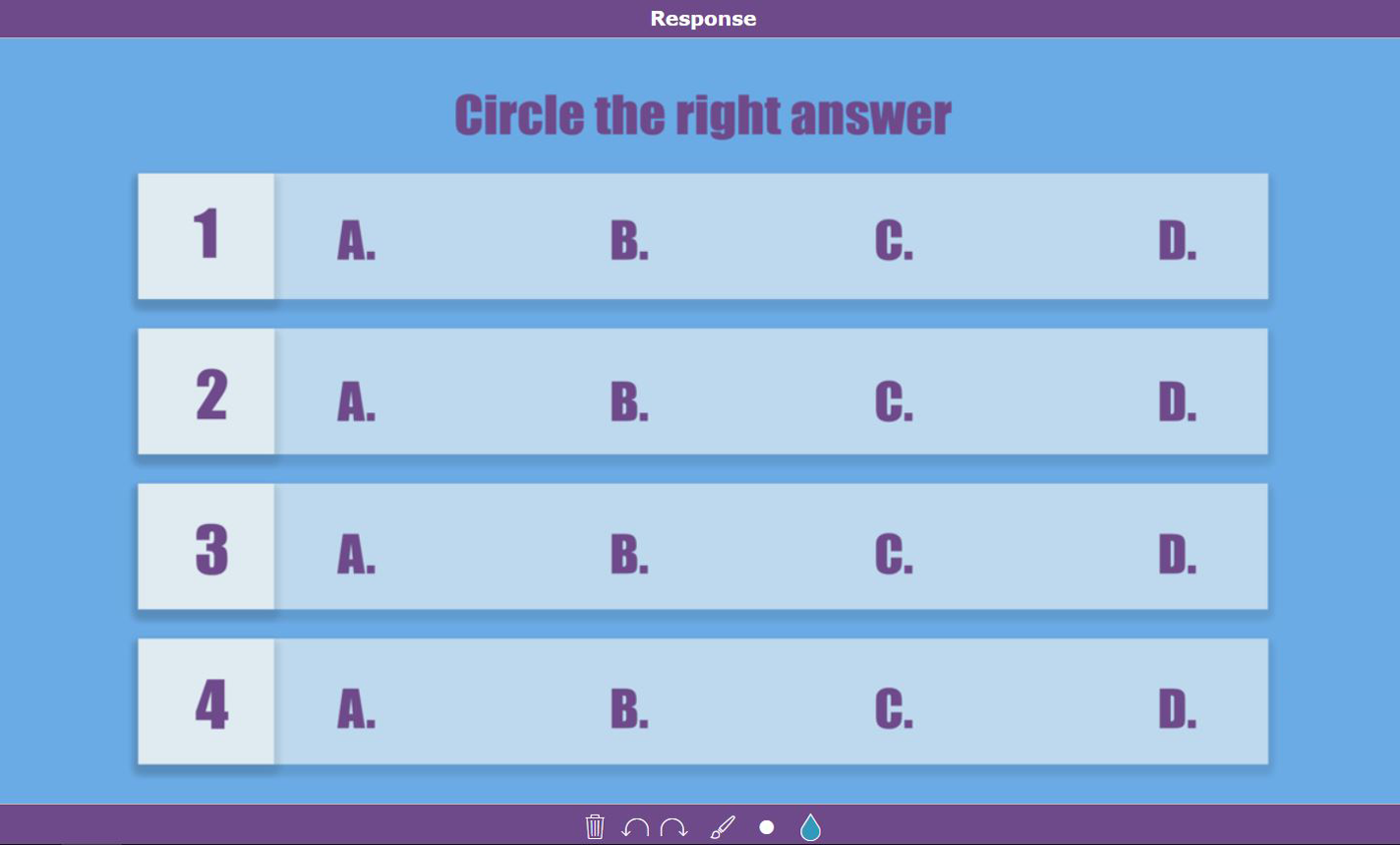 digital exit ticket - Multiple choice