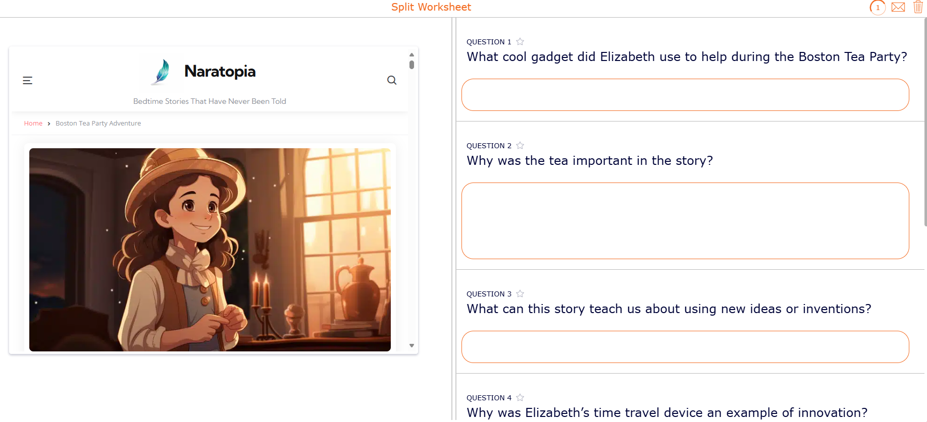 Our world in data working hours split worksheet