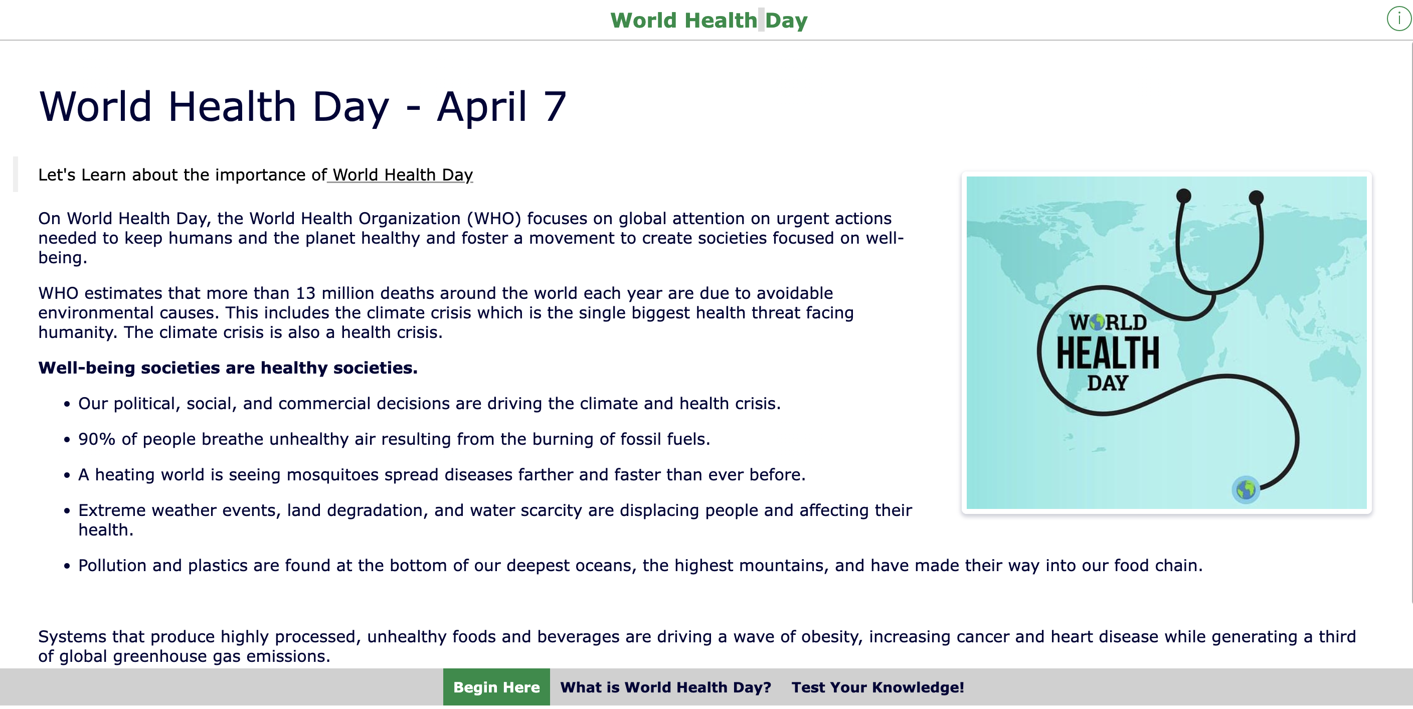 SDG 3 Good health and well-being