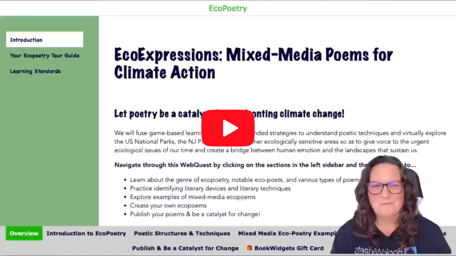 Video tour thumbnail of the EcoExpressions WebQuest