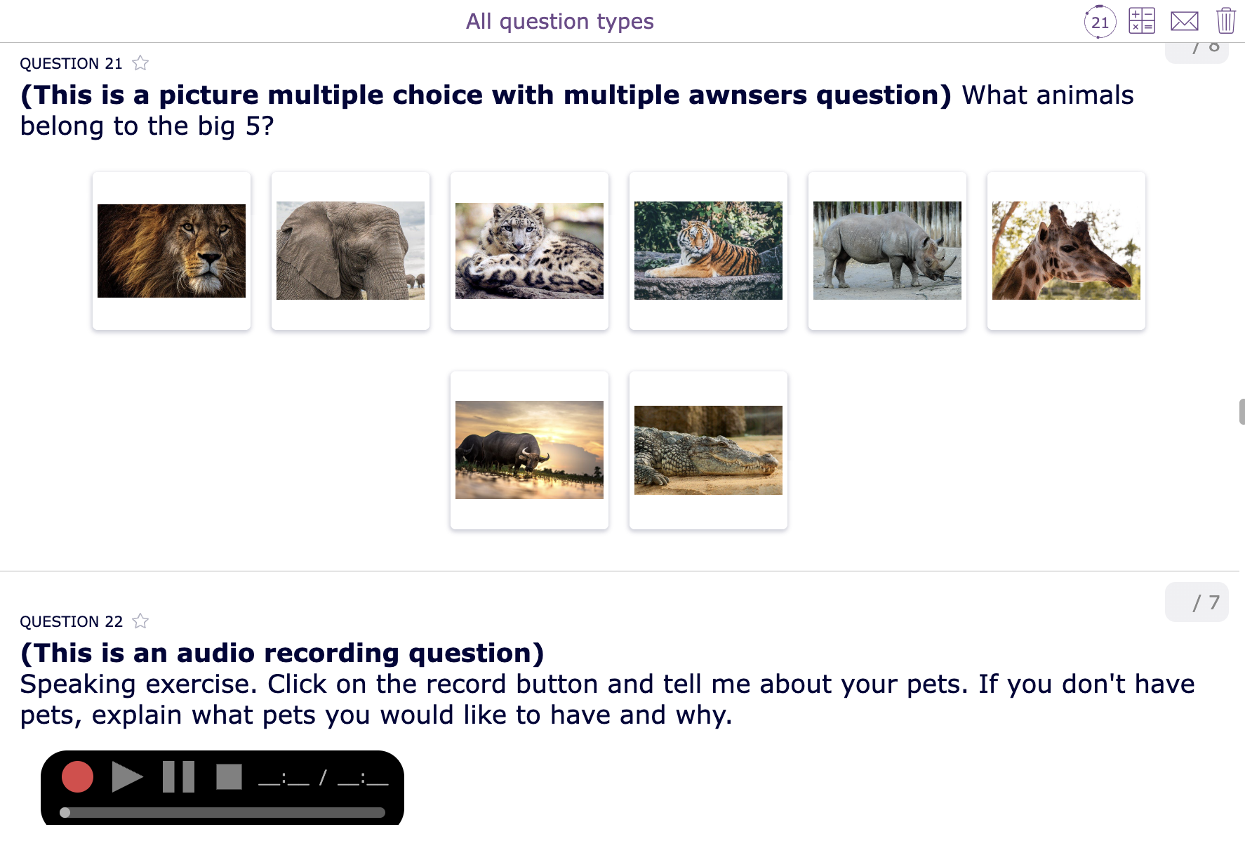 Worksheet widget in BookWidgets