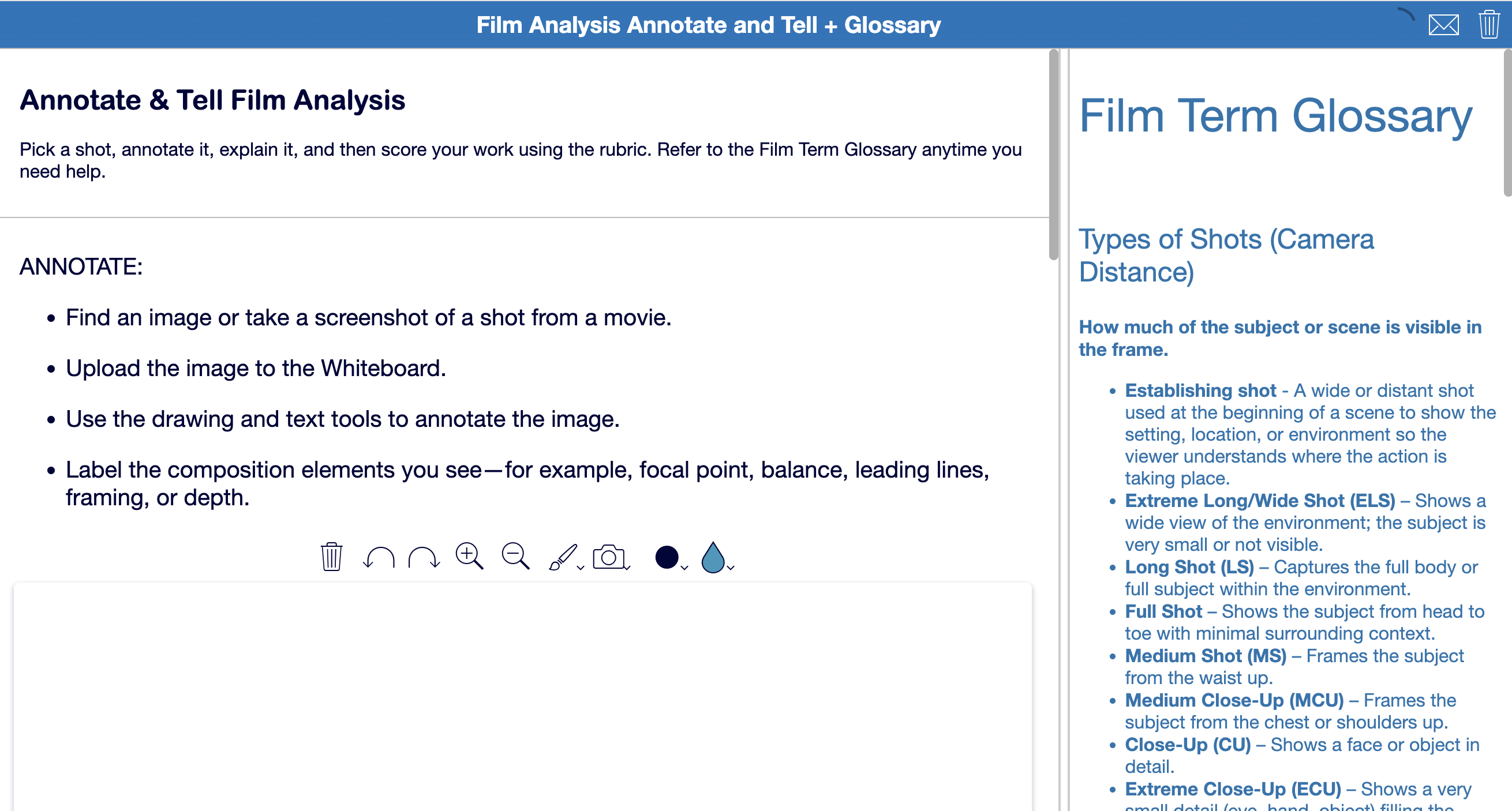 Annotate & Tell Activity