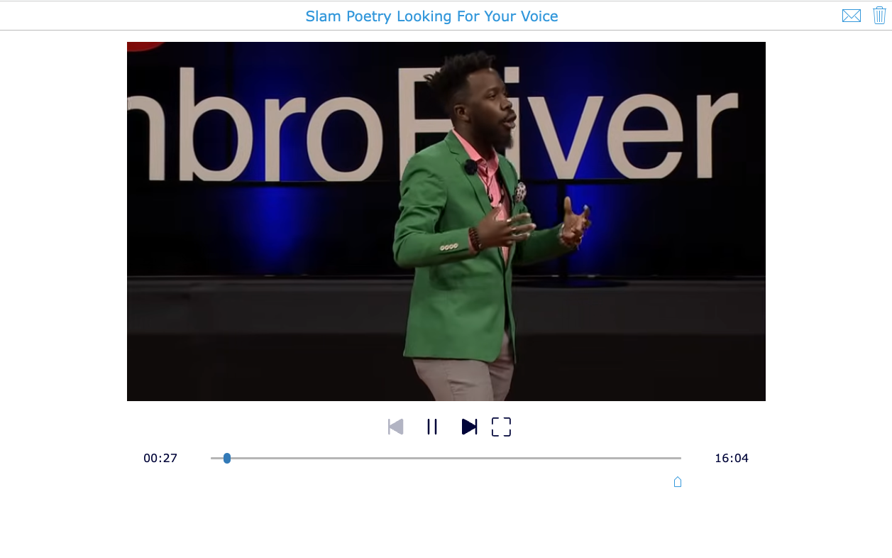 Slam poetry video lesson encouraging student voice and expression