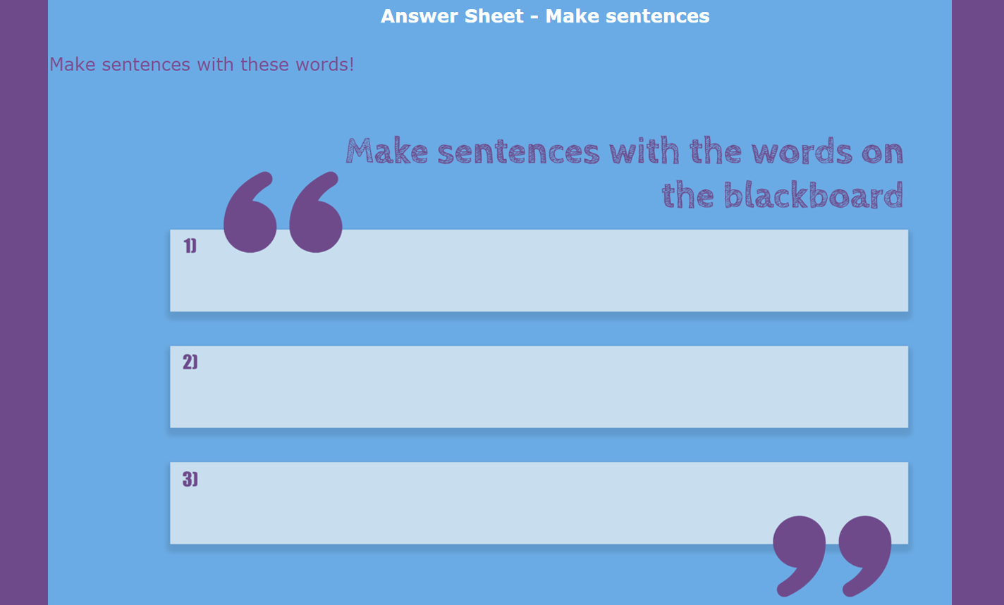 digital exit ticket - Sunshine