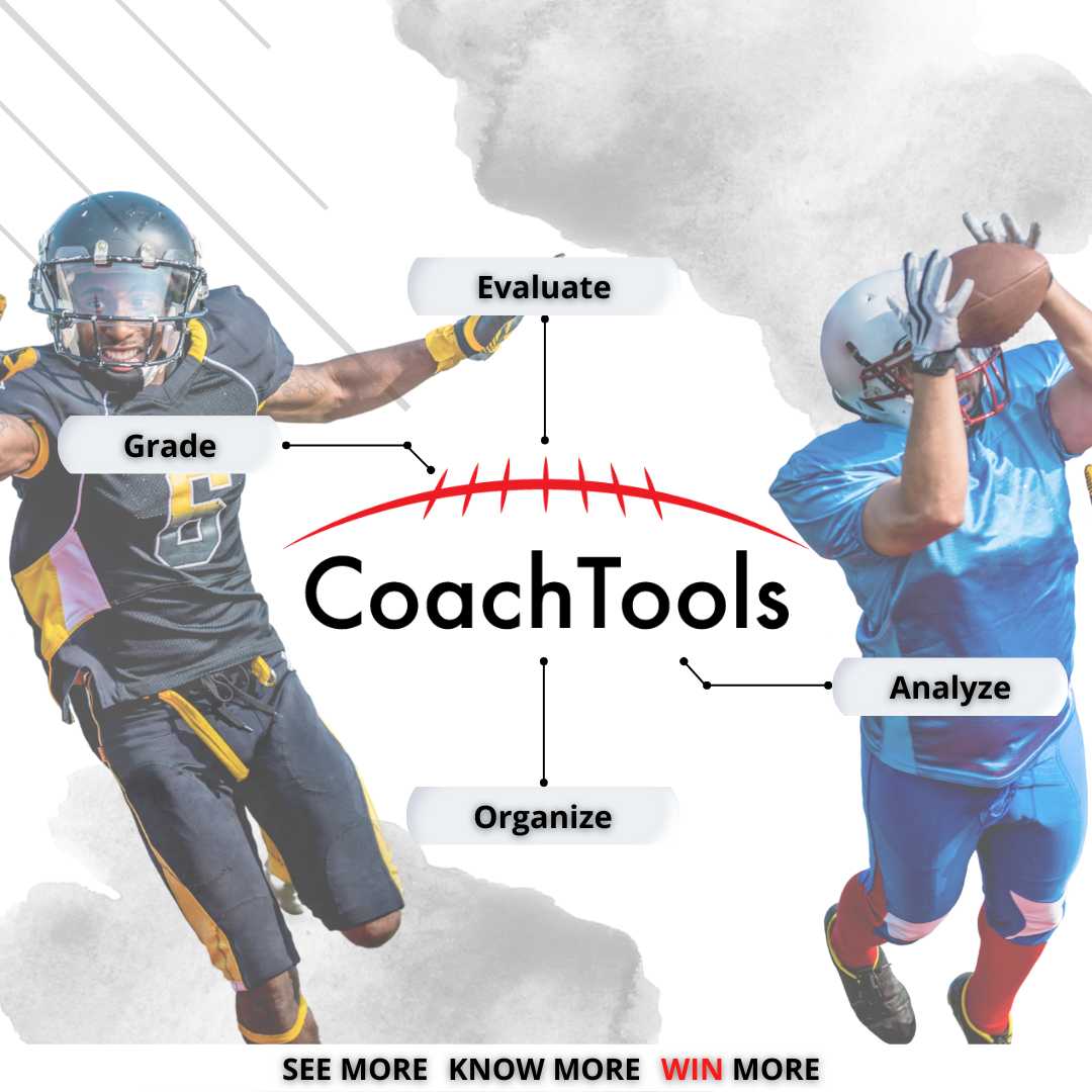Football player grading software for coaches.